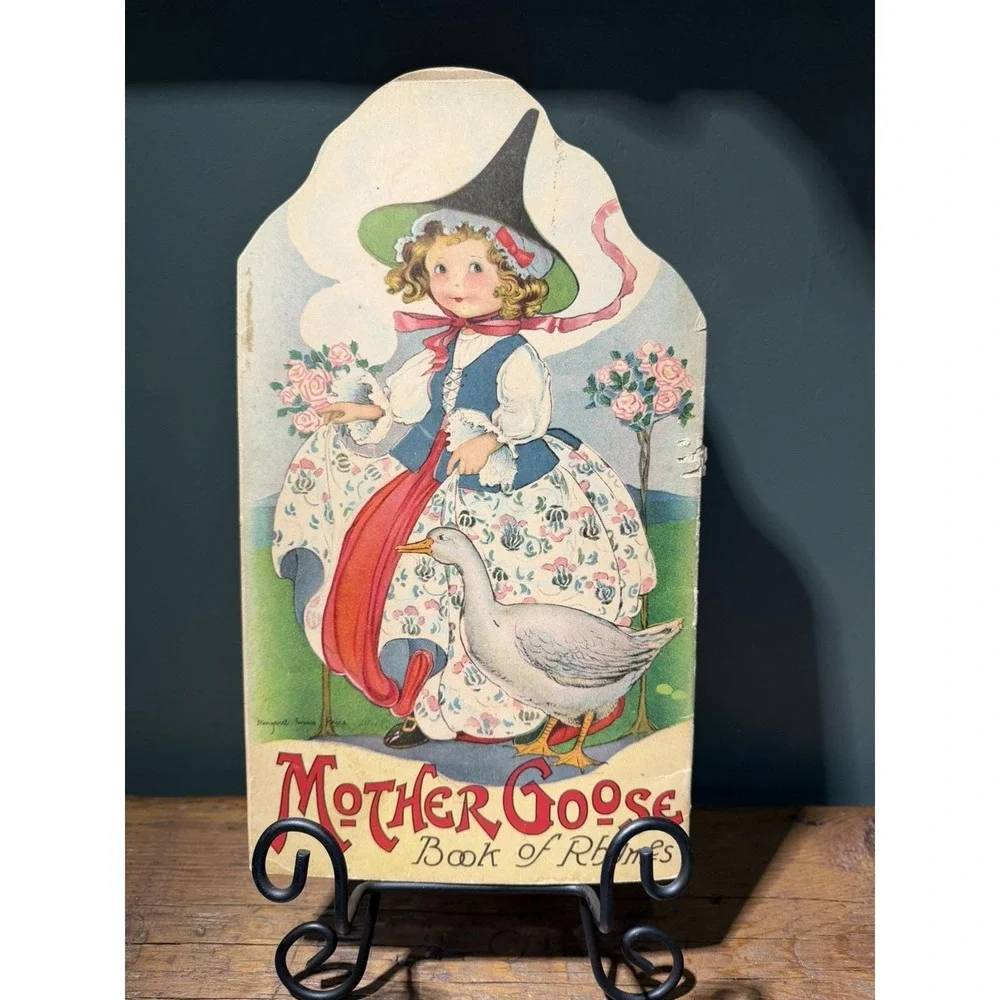 Mother Goose Book of Rhymes 1917 No.44 Margaret Evans Price Large Shape Book